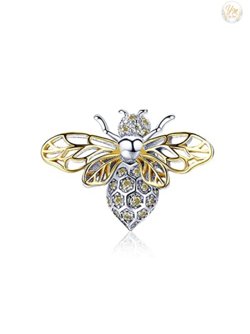 925 Sterling Silver Bee Charm for Bracelet Necklace Women Jewelry Gift